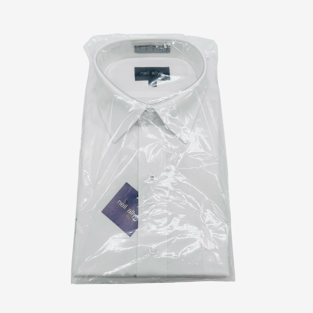 NWT Neil Allyn Formal Dress Shirt Mens Sz 16‎ 34/35 White Long Sleeves